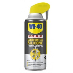 Spray of silicone lubricant...