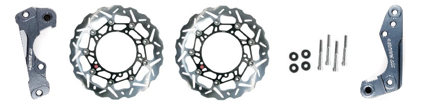 Oversize brake discs
